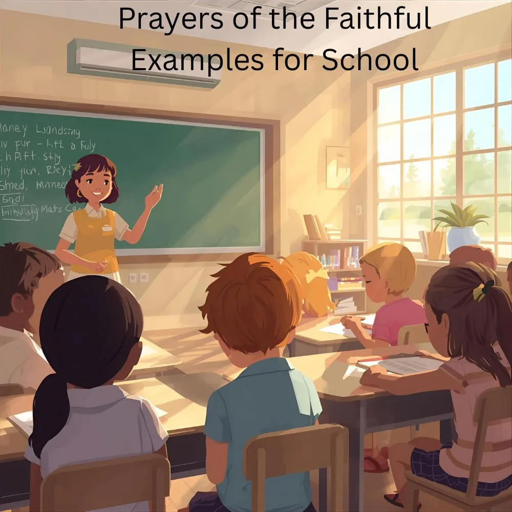 Prayers of the Faithful Examples for School