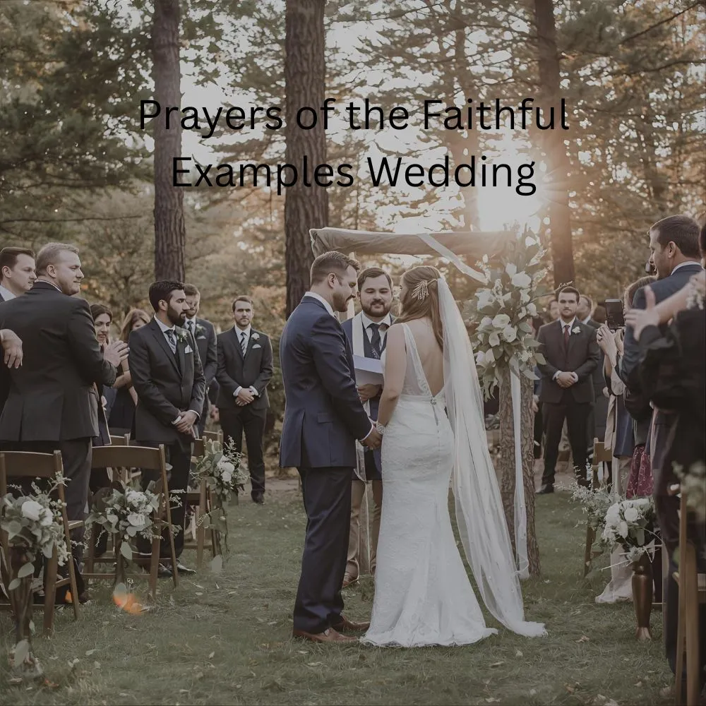 Prayers of the Faithful Examples Wedding