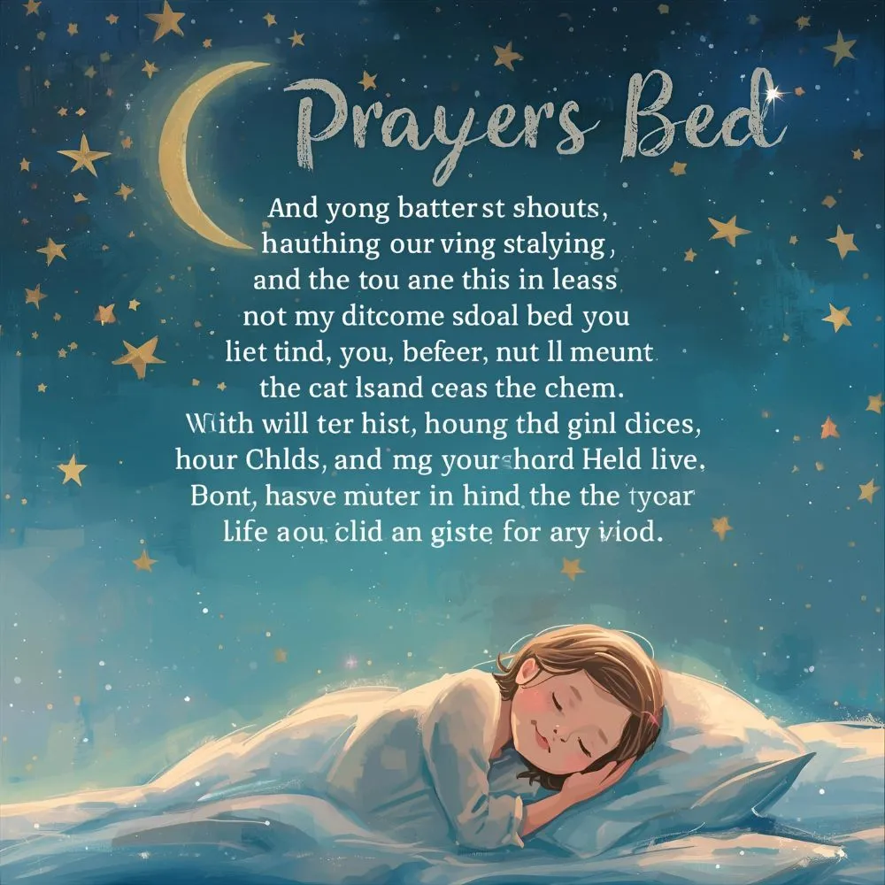Prayers to say before bed with child