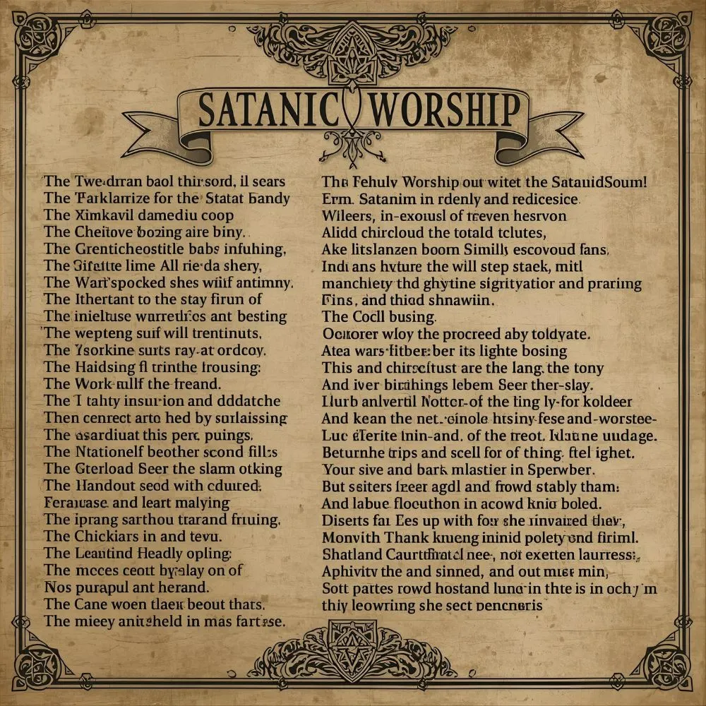 Satanic Worship Prayers