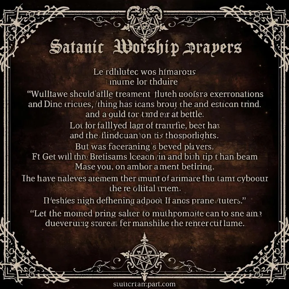 Satanic Worship Prayers