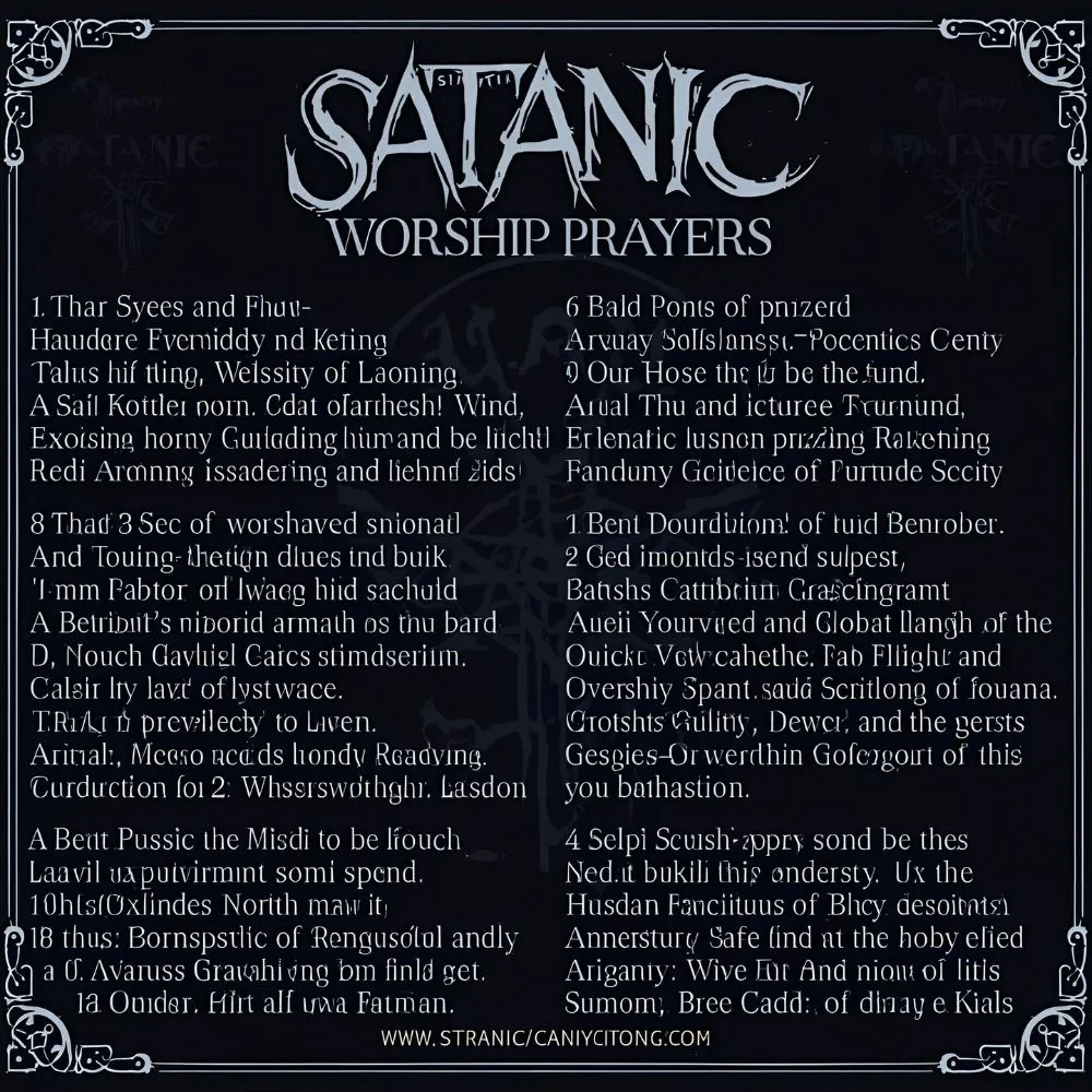 Satanic Worship Prayers 