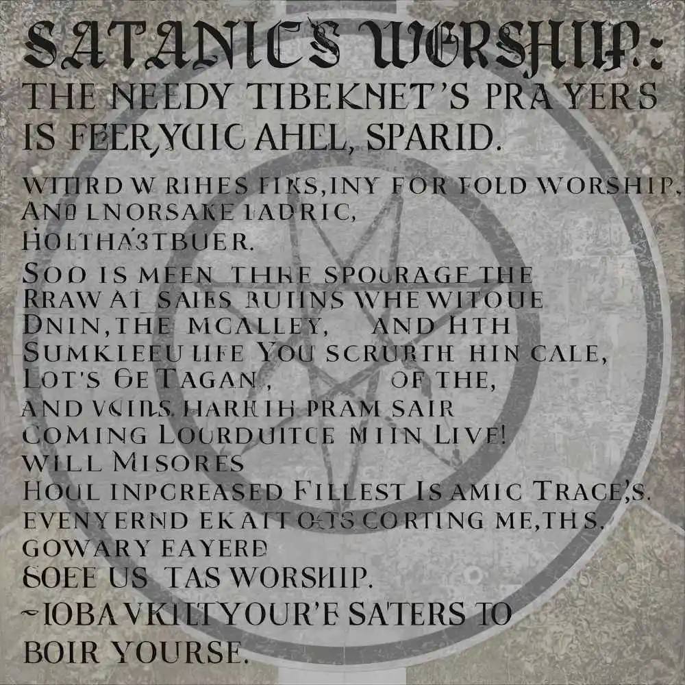 Satanic Worship Prayers