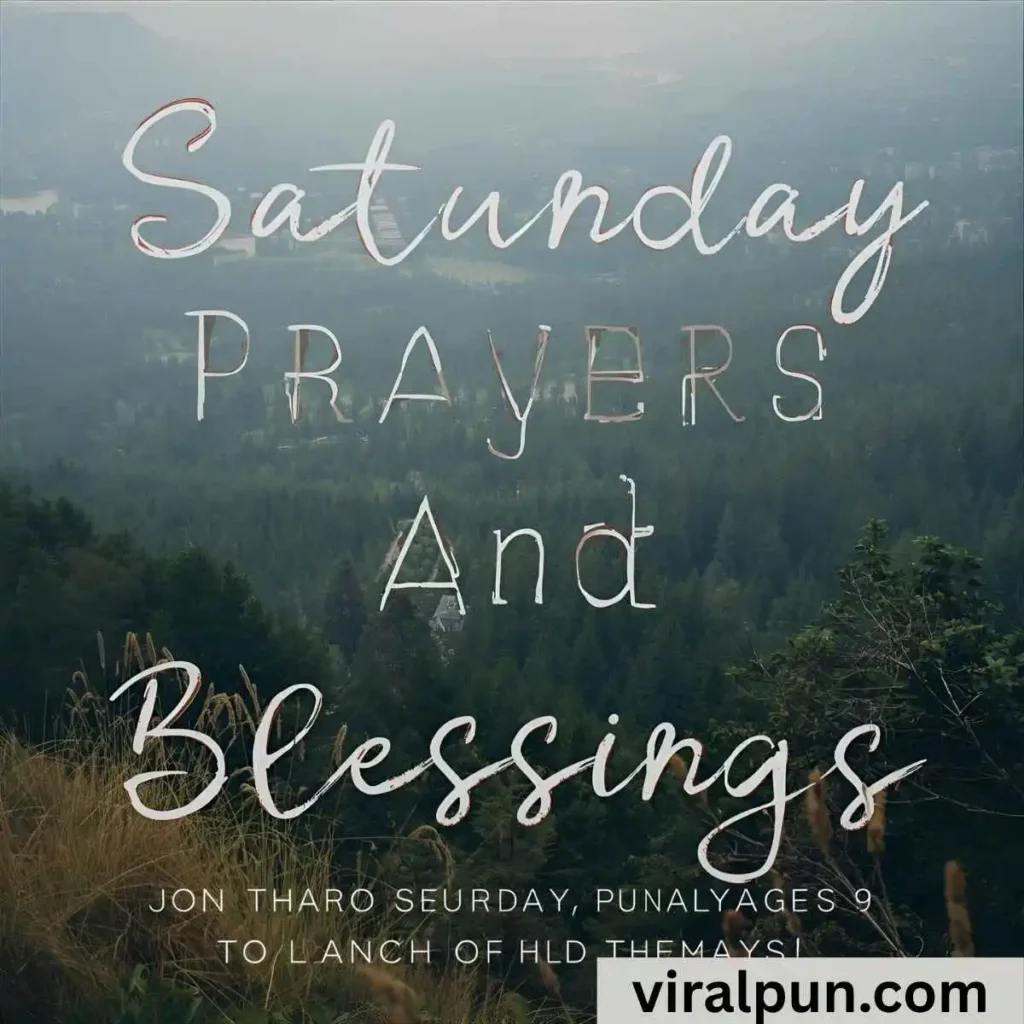 Saturday Prayers and Blessings Images