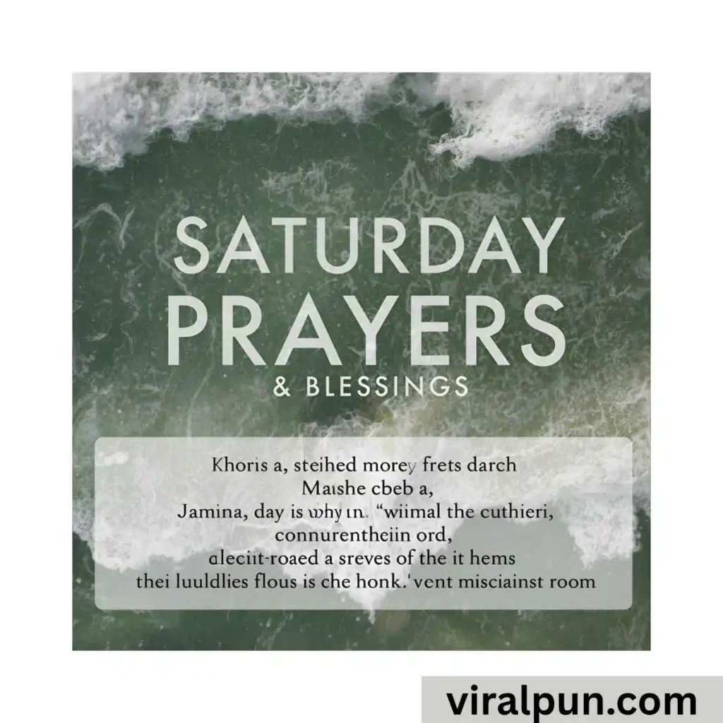 Saturday Prayers and Blessings Images