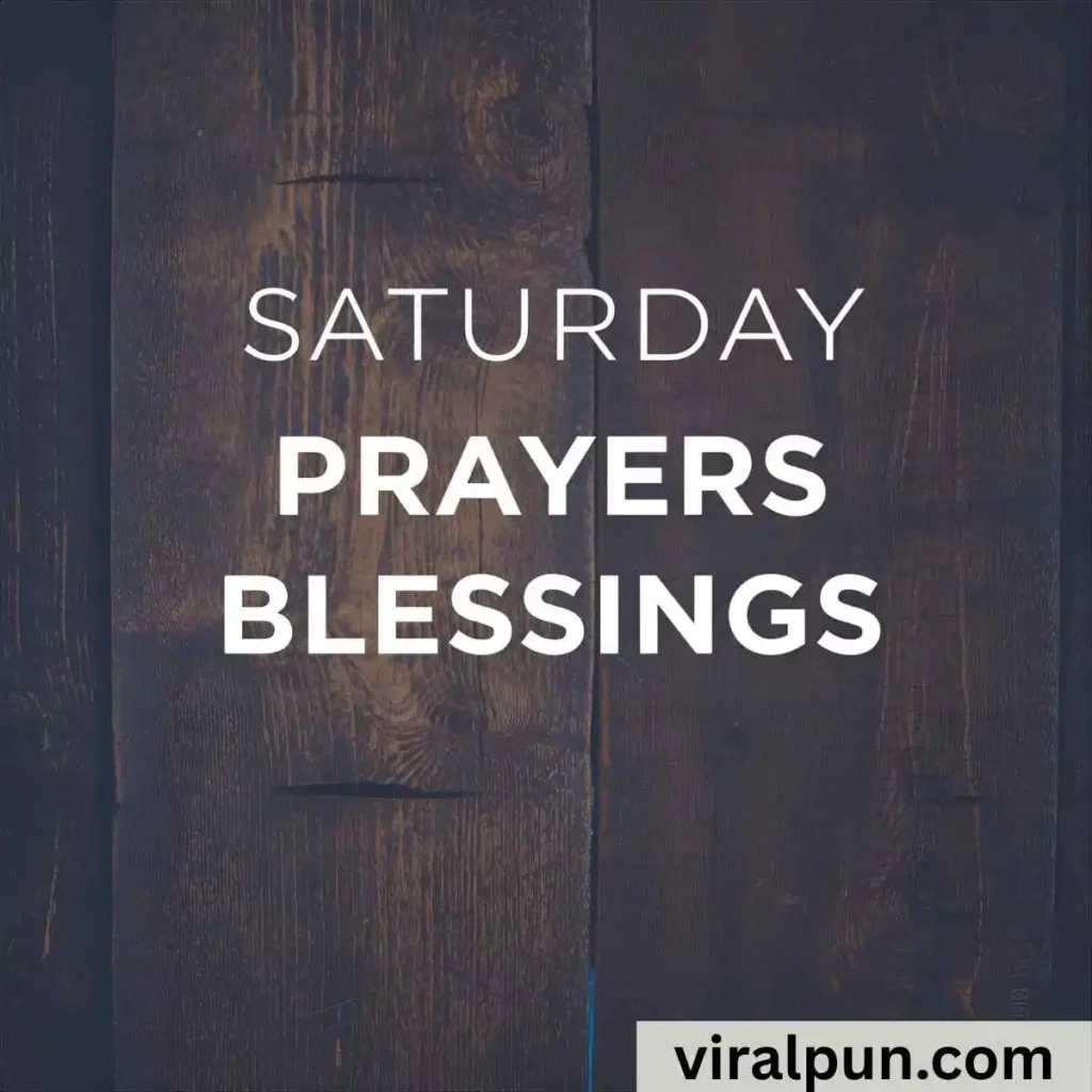 Saturday Prayers and Blessings Images