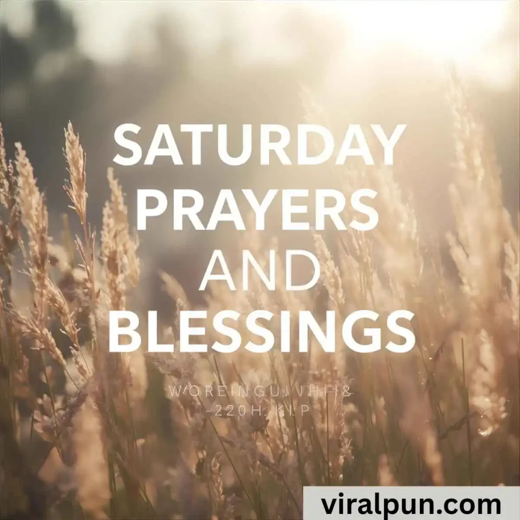 Saturday Prayers and Blessings Images