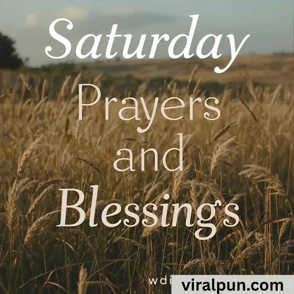 Saturday Prayers and Blessings Images