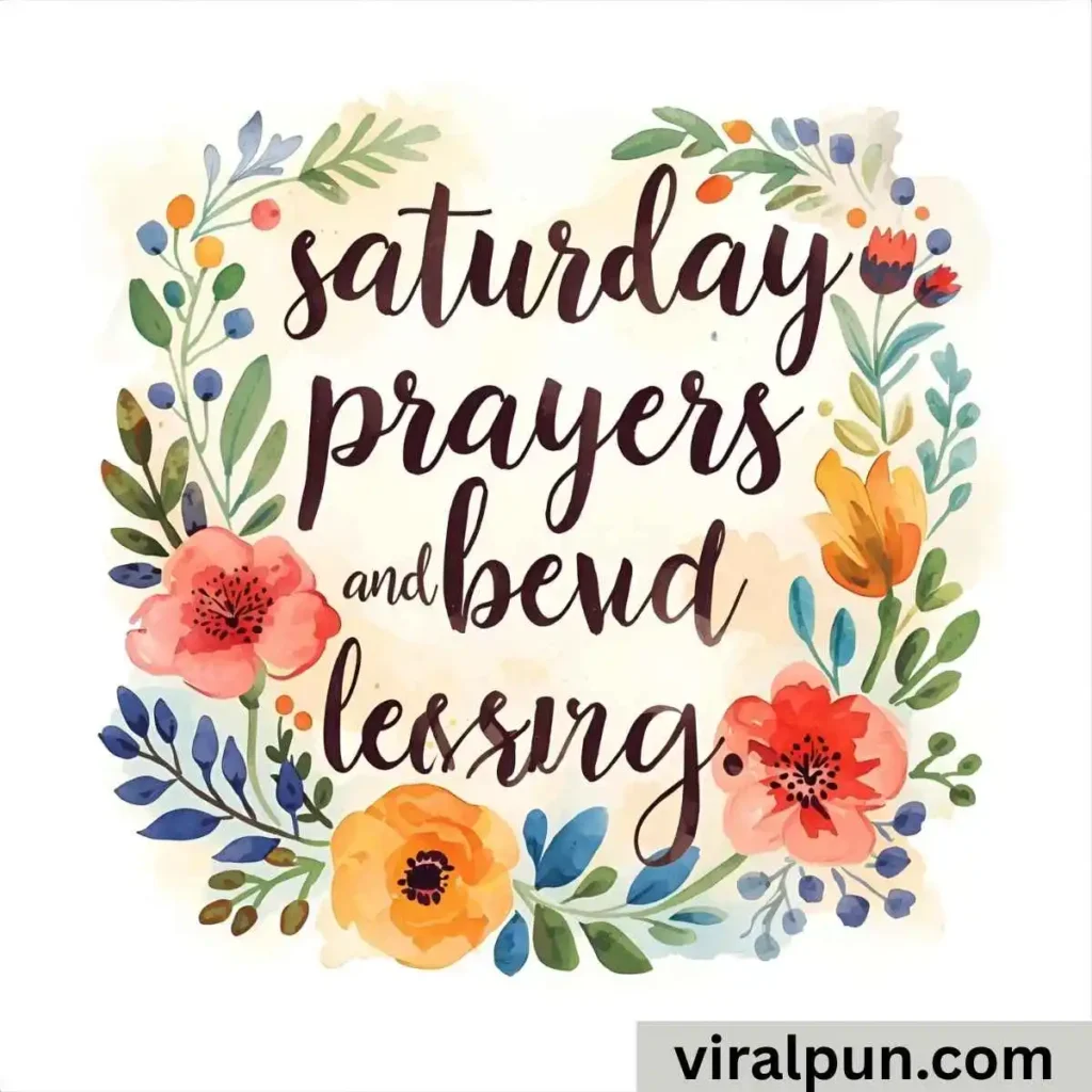 Saturday Prayers and Blessings Quotes