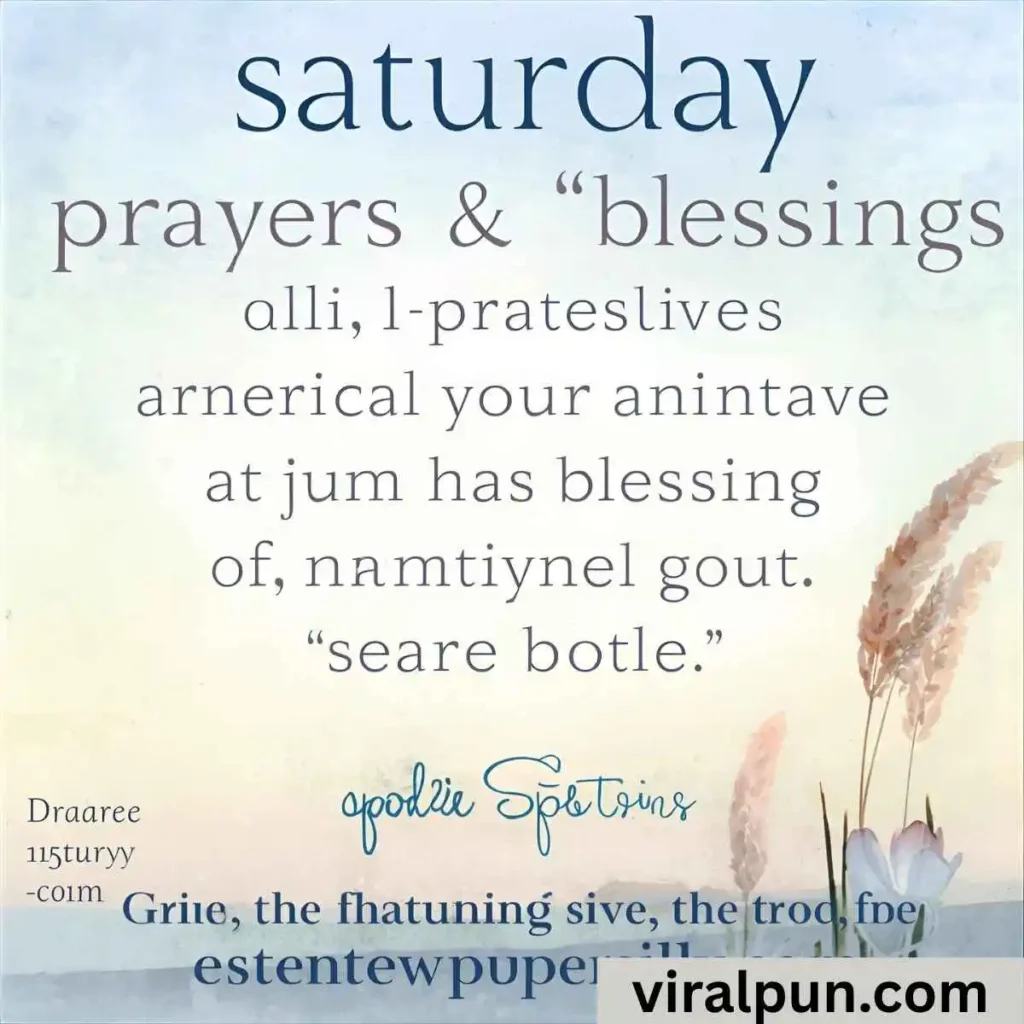 Saturday Prayers and Blessings Quotes and Images
