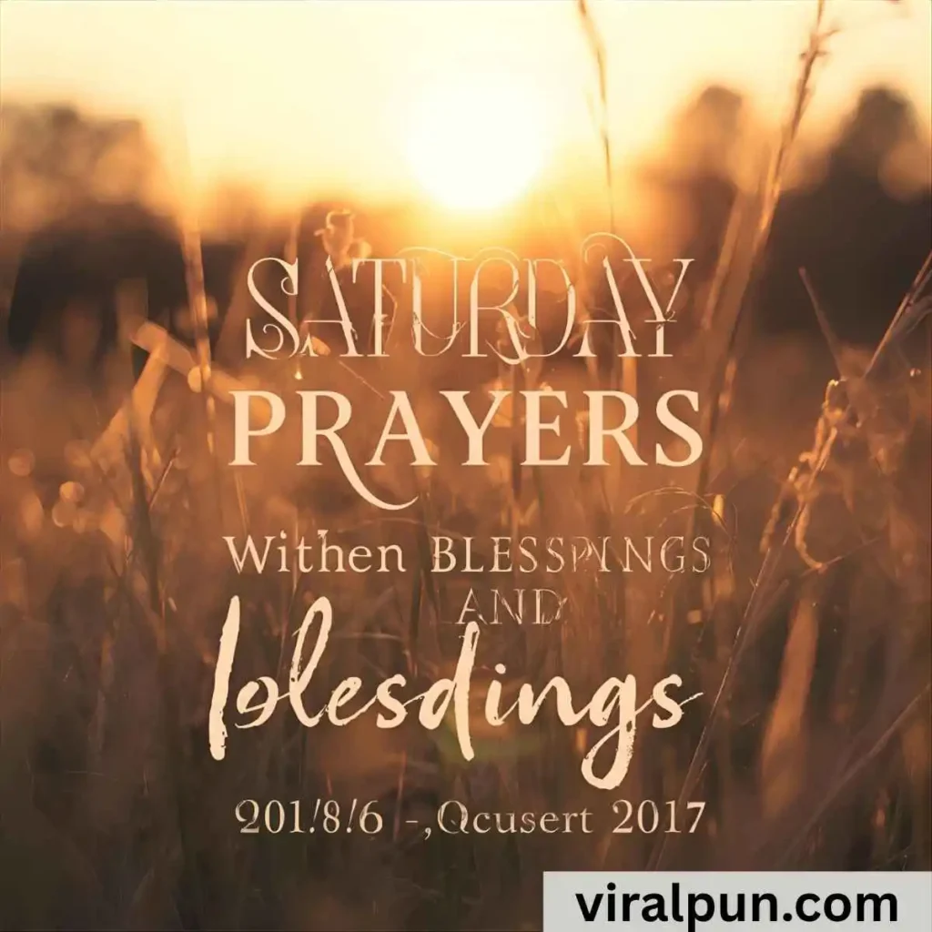 Saturday Prayers and Blessings Quotes and Images
