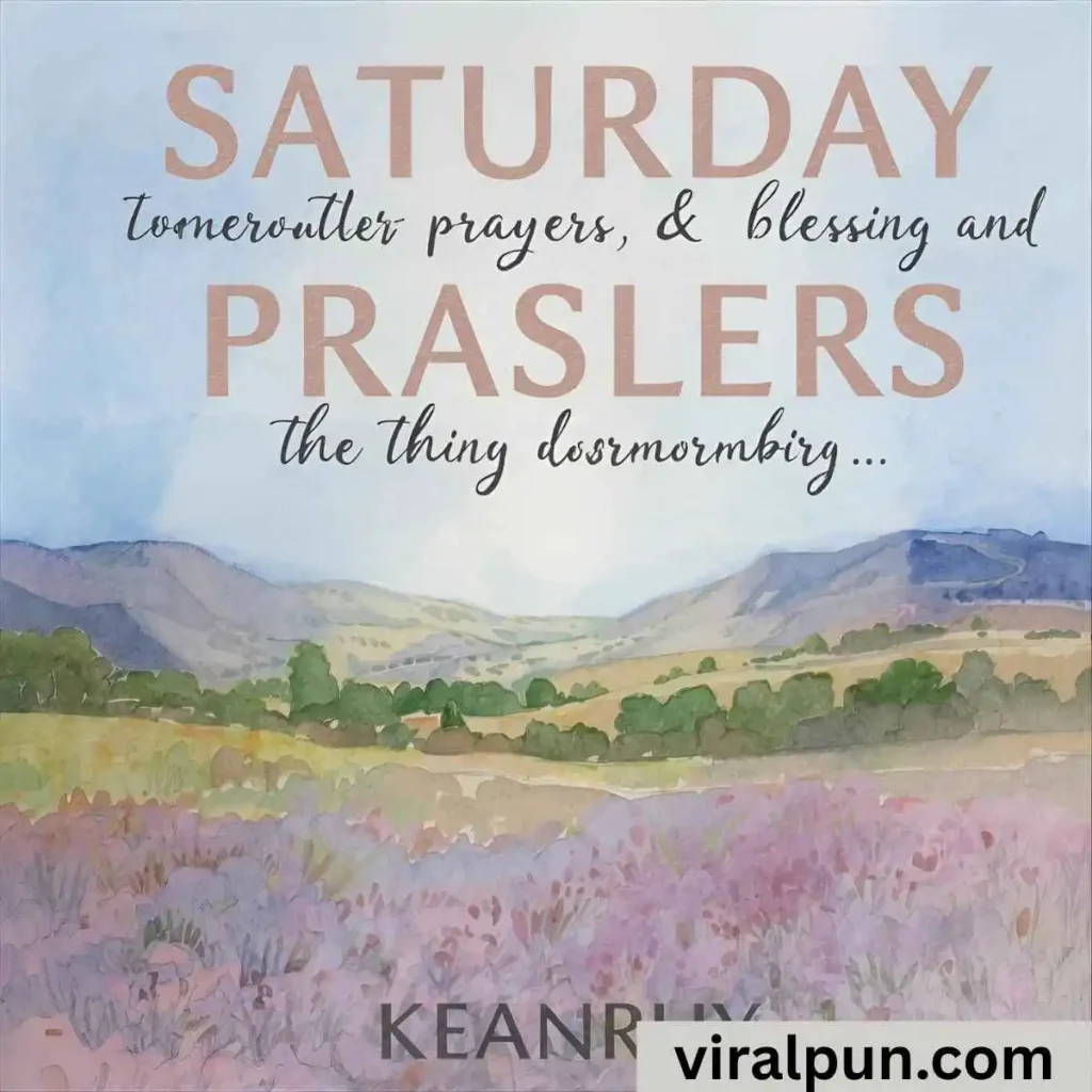 Saturday Prayers and Blessings Quotes and Images