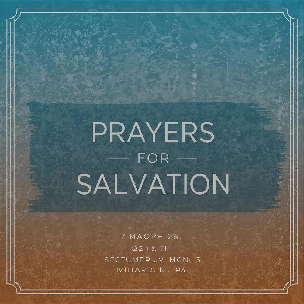Scripture Prayers for Salvation