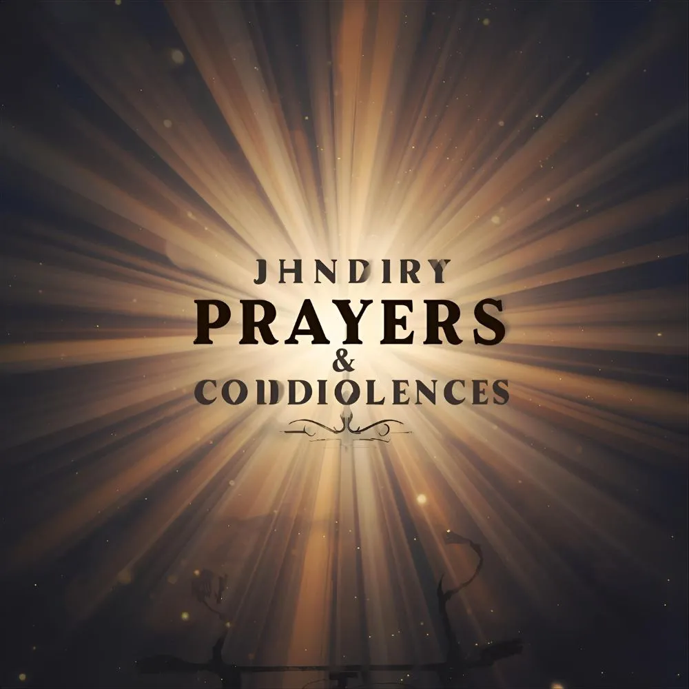 Sending Prayers and Condolences