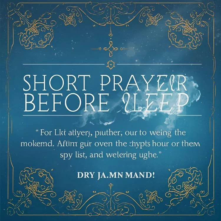 Short Prayer Before Sleep