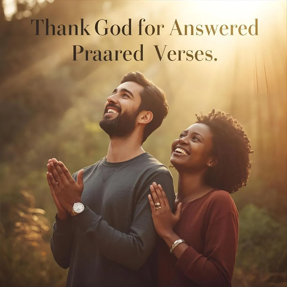 Thank God for Answered Prayers Verse