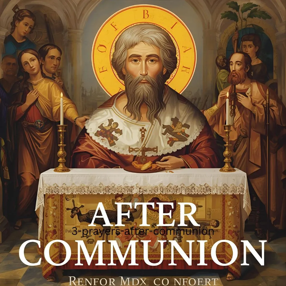 Thanksgiving Prayers After Communion Orthodox