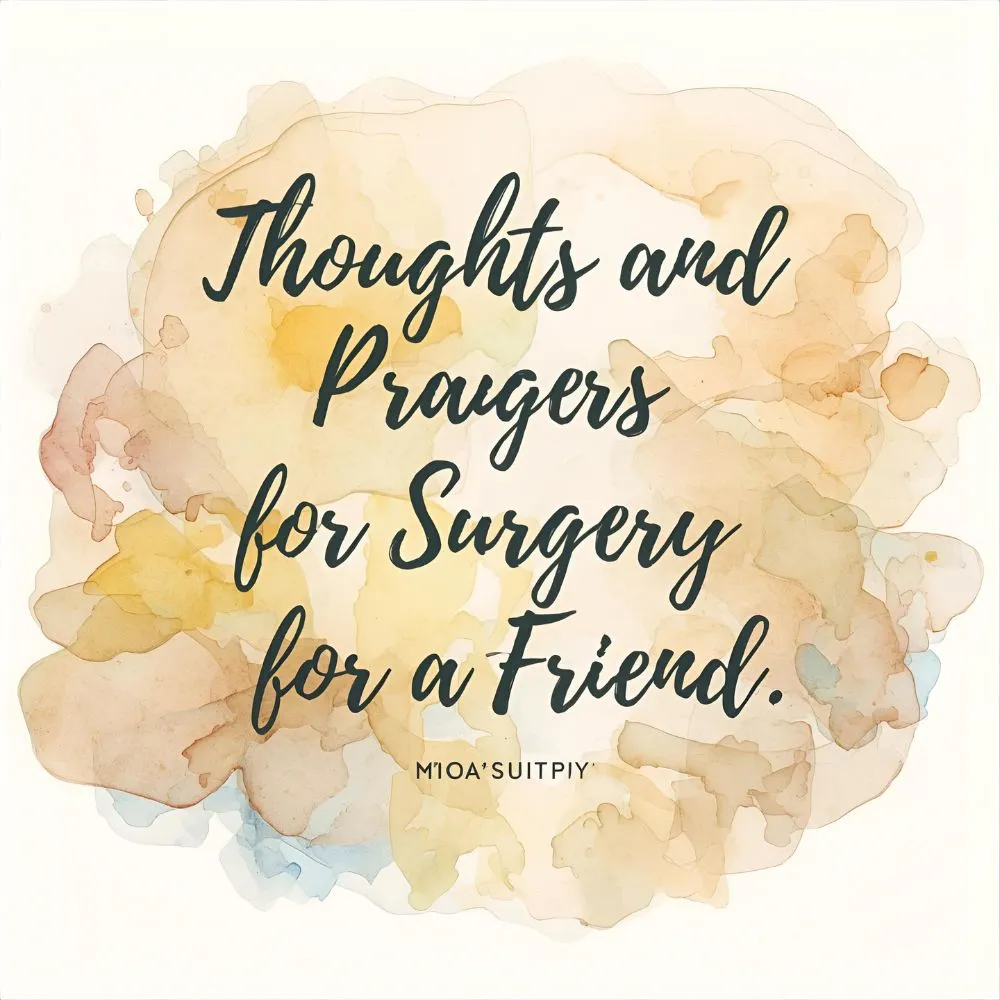 Thoughts and Prayers for Surgery for a Friend