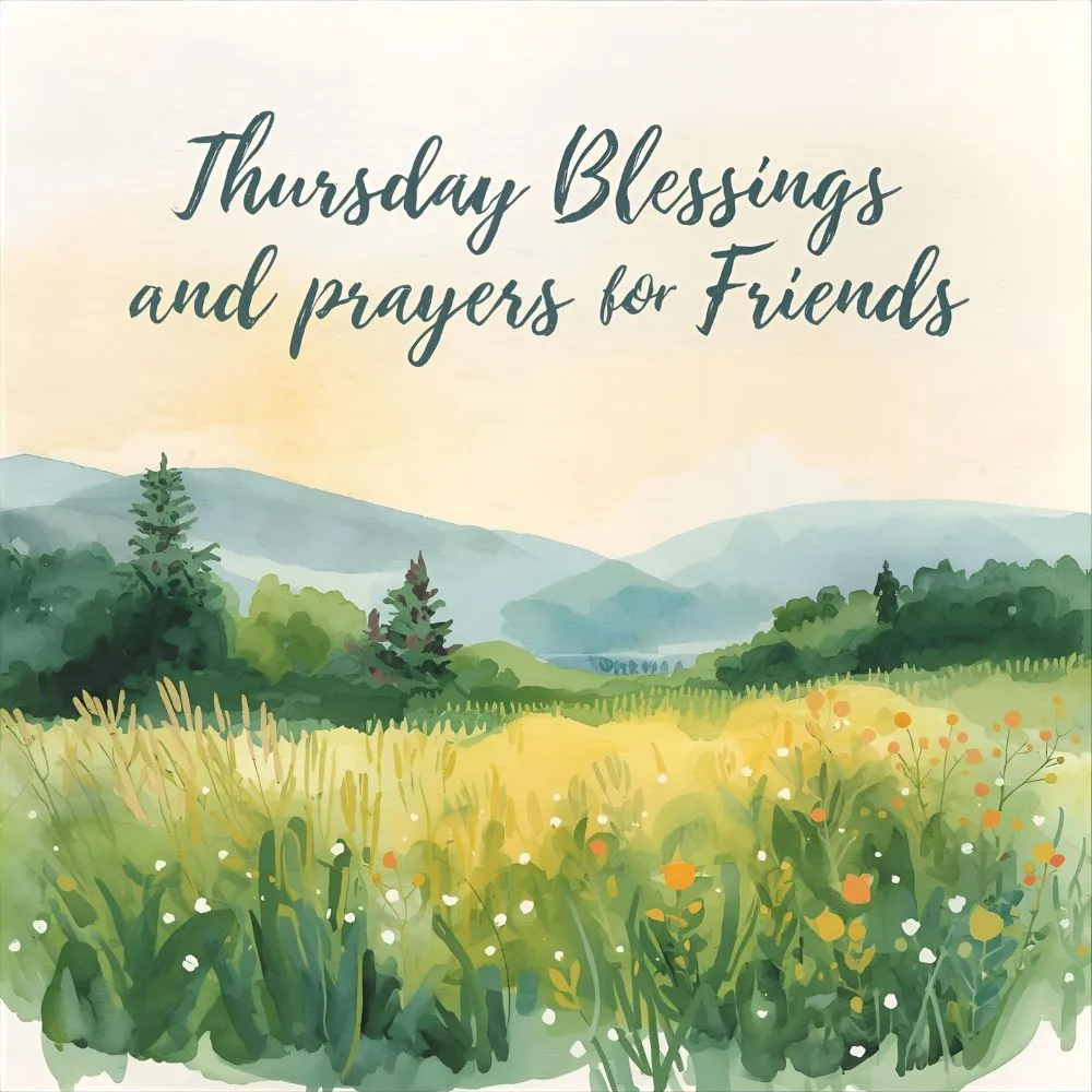 Thursday Blessings and Prayers for Friends