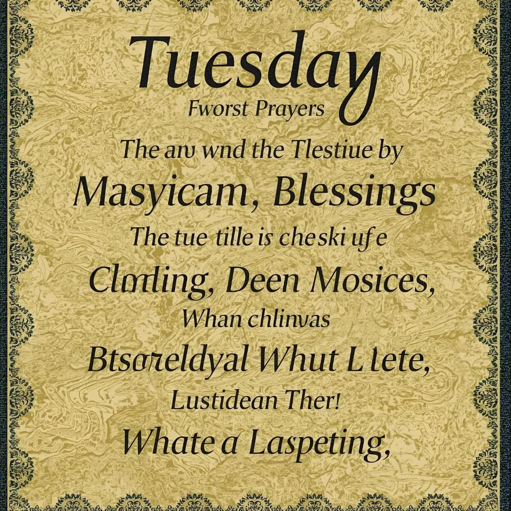 Tuesday Blessings and Prayers Images