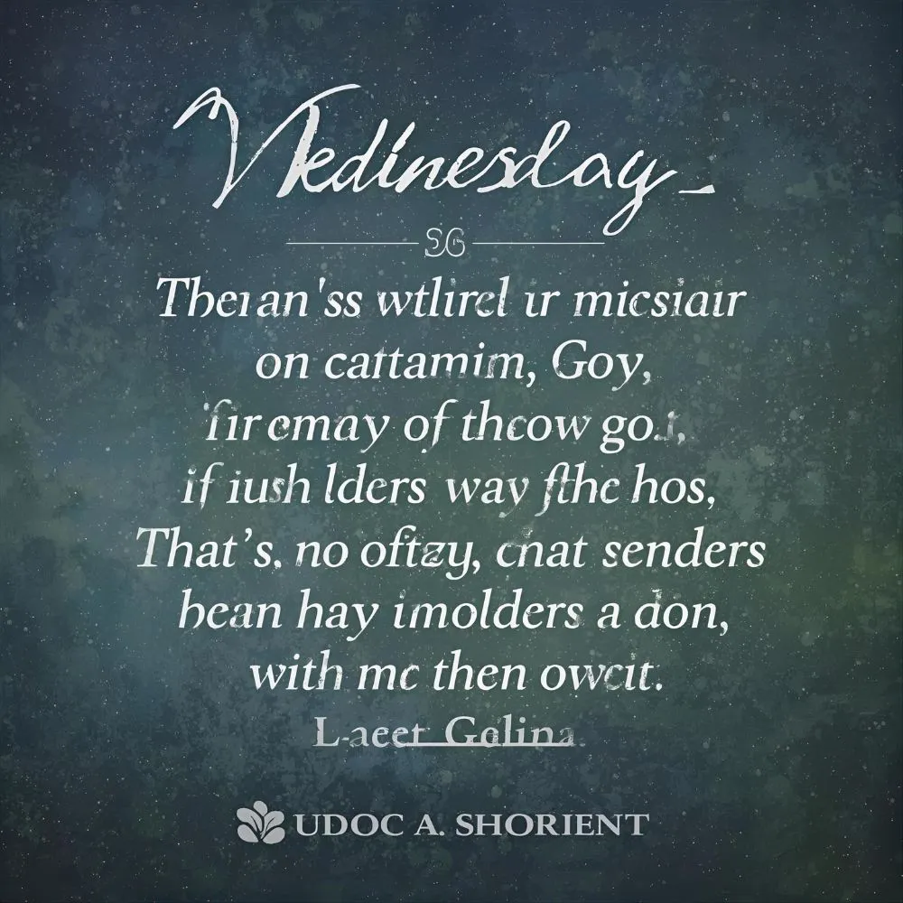 Wednesday Blessings and Prayers Images