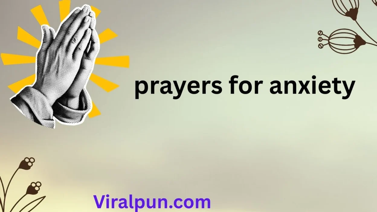 prayers for anxiety