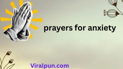 prayers for anxiety