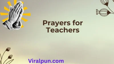 Prayers for Teachers