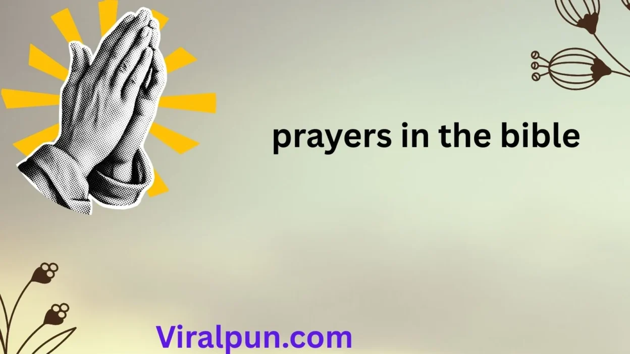 prayers in the bible
