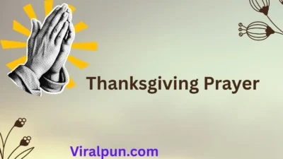Thanksgiving Prayer