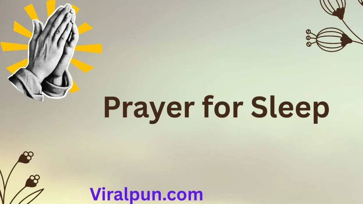 Prayer for Sleep