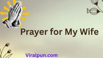 Prayer for My Wife