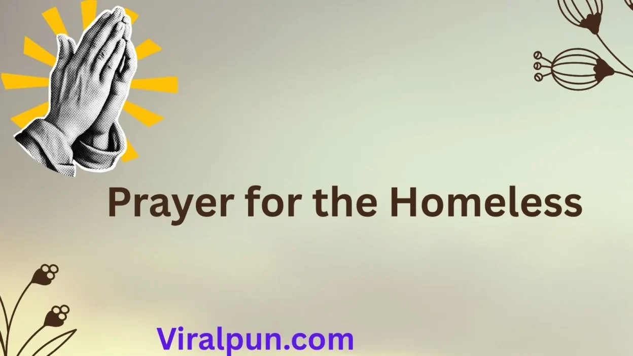 Prayer for the Homeless