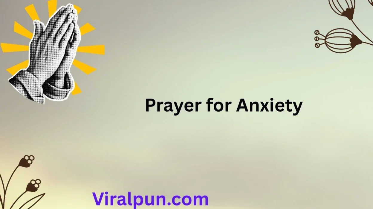 Prayer for Anxiety