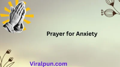 Prayer for Anxiety