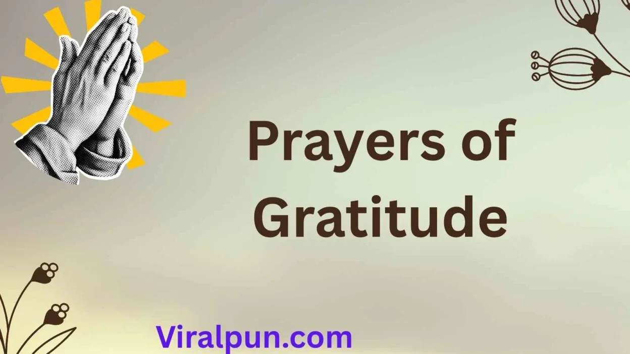 Prayers of Gratitude