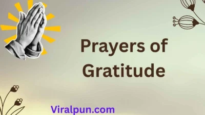 Prayers of Gratitude