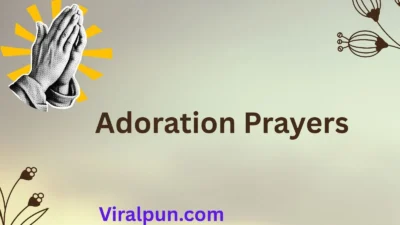 Adoration Prayers
