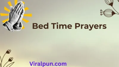 Bed Time Prayers