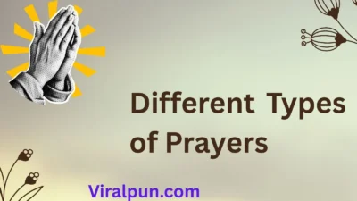 Different Types of Prayers