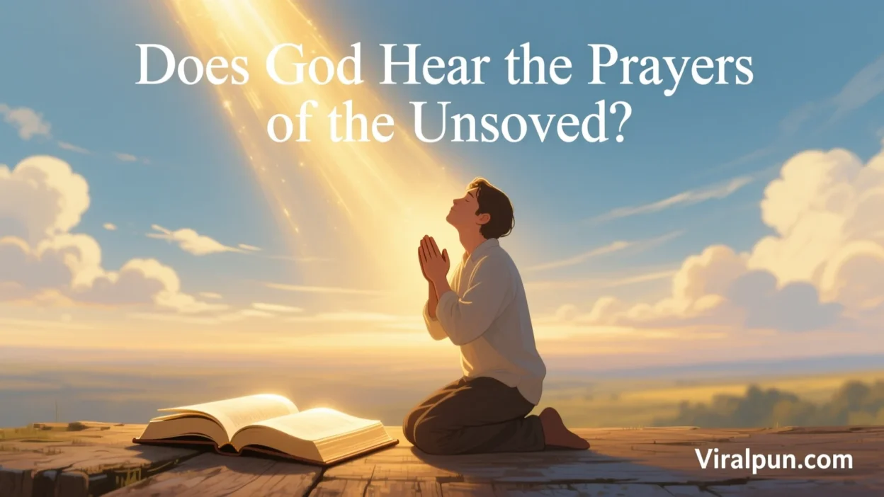 Does God hear the prayers of the unsaved