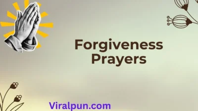Forgiveness Prayers