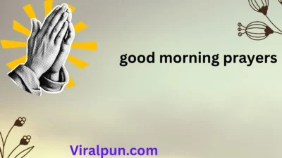 Good Morning Prayers
