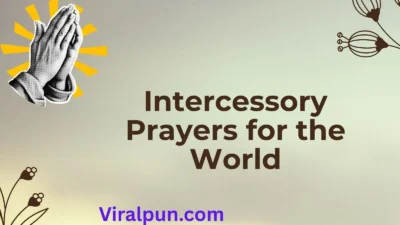 Intercessory Prayers for the World