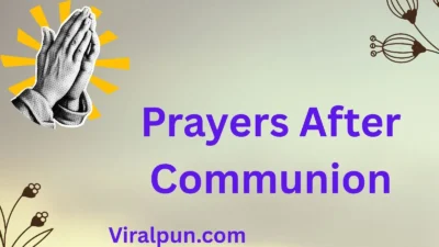 Prayers After Communion