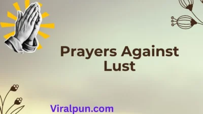 Prayers Against Lust