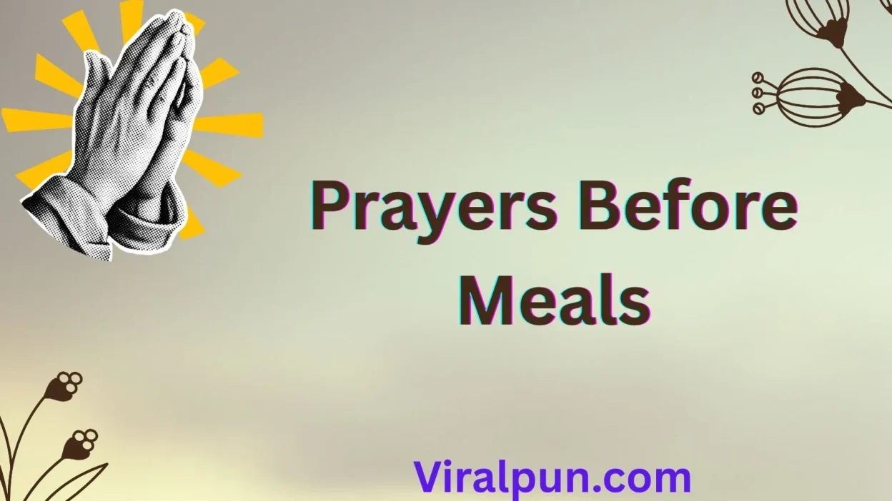 Prayers Before Meals