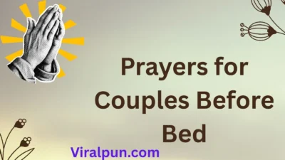 Prayers for Couples Before Bed