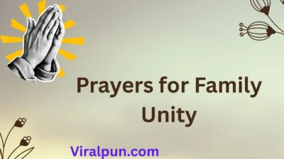 Prayers for Family Unity