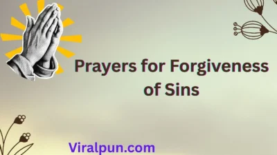 Prayers for Forgiveness of Sins
